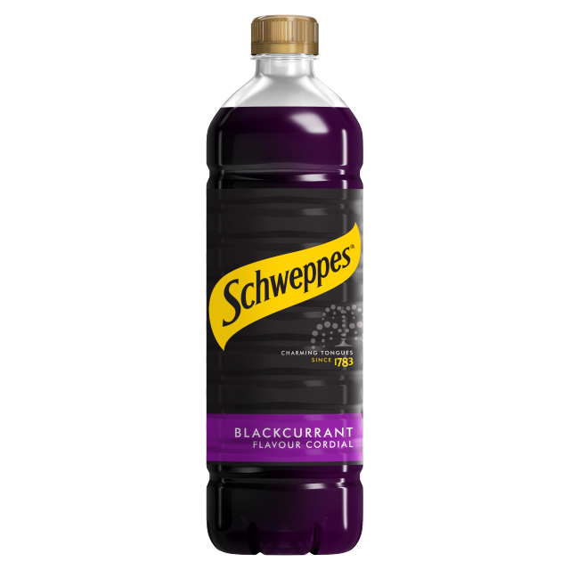 Schweppes Blackcurrant Cordial 1L x 12 (Bottle)