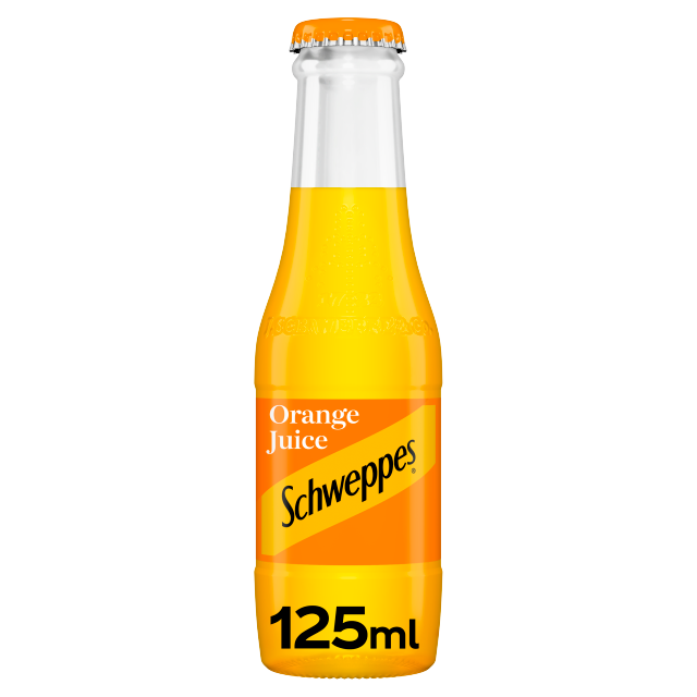 Schweppes Orange Juice 125ml x 24 (Glass)
