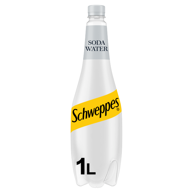 Schweppes Soda Water 1L x 6 (Bottle)
