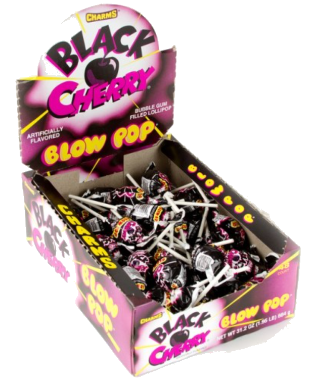 Sweets & Candy Blow Pops Black Cherry NPM 18g 48