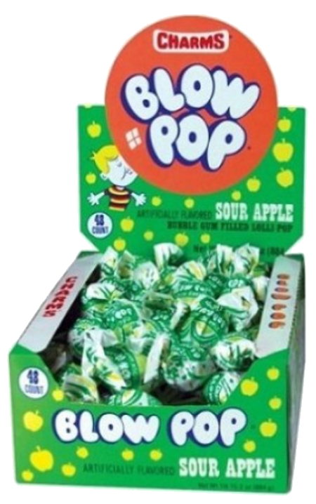 Sweets & Candy Blow Pops Sour Apple NPM 18g 576