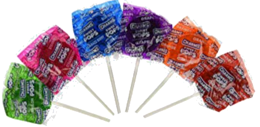 Sweets & Candy Charms Pop Sweet Lollipops NPM 17g 100