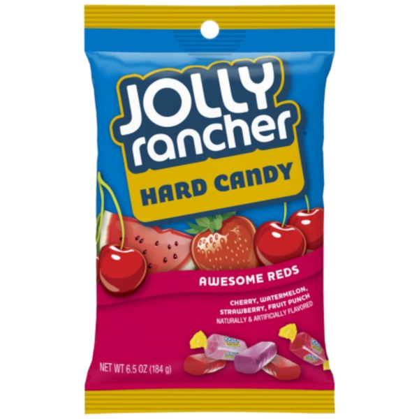 Sweets & Candy Jolly Rancher Hard Candy Awesome Reds  NPM 184g 12