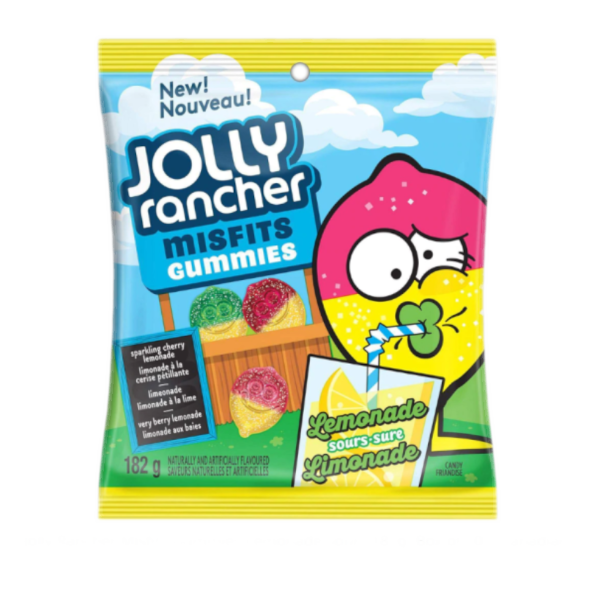 Sweets & Candy Jolly Rancher Misfits Gummies Lemonade Sours NPM 182g 10