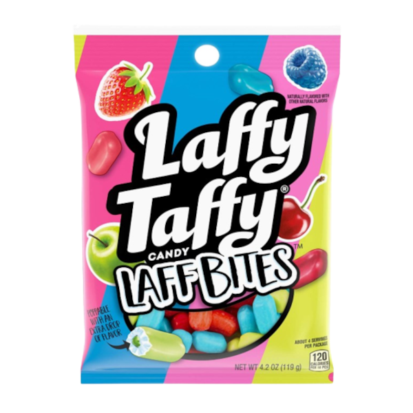 Sweets & Candy Laffy Taffy Laff Bites Peg Bag NPM 119g 12
