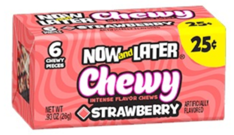 Sweets & Candy Now & Later Chewy Strawberry  NPM 26g 288