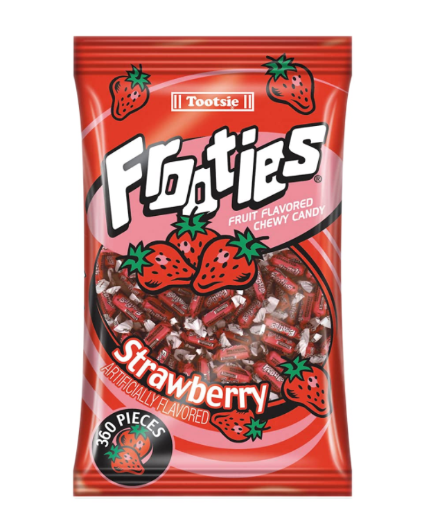 Sweets & Candy Tootsie Frooties Bag 360pc Strawberry NPM 1100g 1