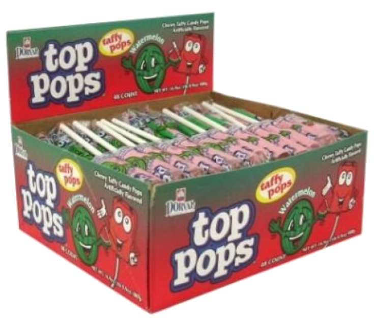 Sweets & Candy Top Pops Watermelon NPM 10g 1152