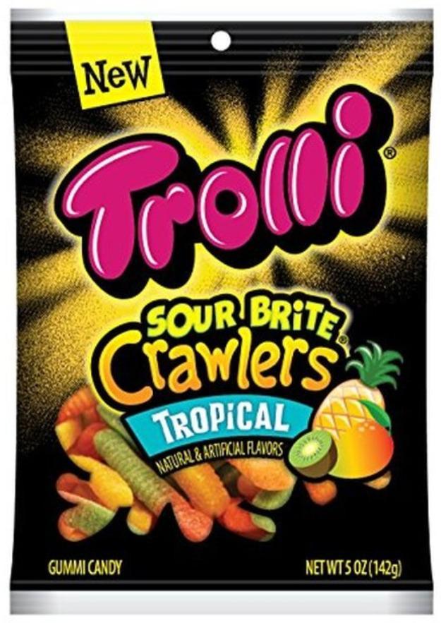 Sweets & Candy Trolli Sour Brite Crawlers Tropical NPM 141g 12