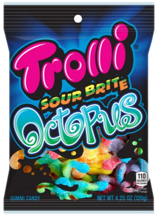 Sweets & Candy Trolli Sour Brite Octopus NPM 120g 12
