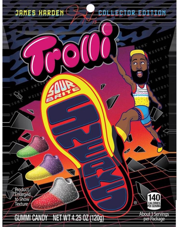 Sweets & Candy Trolli Sour Sneaks James Harden NPM 120g 12
