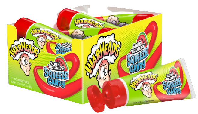 Sweets & Candy Warheads Squeeze Candy Sour Watermelon NPM 64g 72