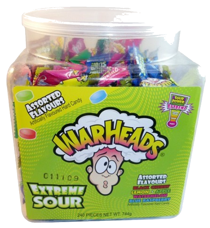 Sweets & Candy Warheads Tub NPM 240s 963g 1