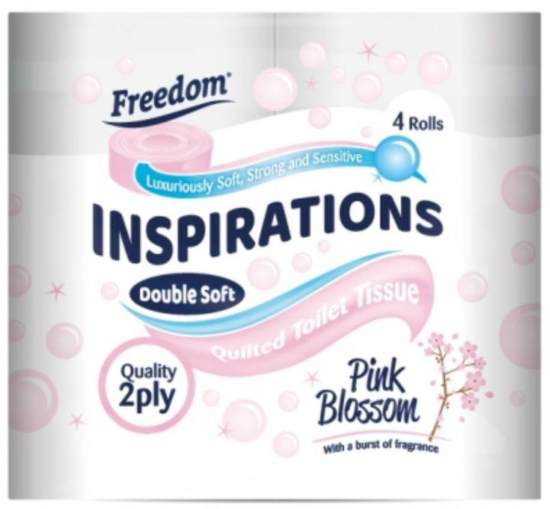 Tissues and Toiletries Toilet Roll Freedom Pink 2Ply  NPM 4s-2Ply 10