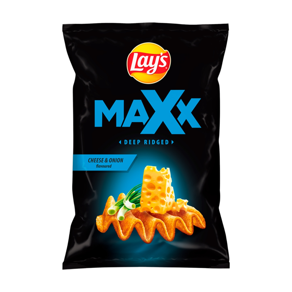Crisps Lays Maxx Cheese & Onion Taste NPM 120g 24