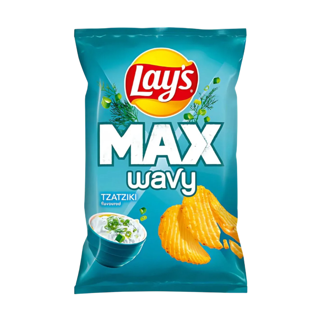 Crisps Lays Maxx Wavy Tzatziki NPM 120g 24