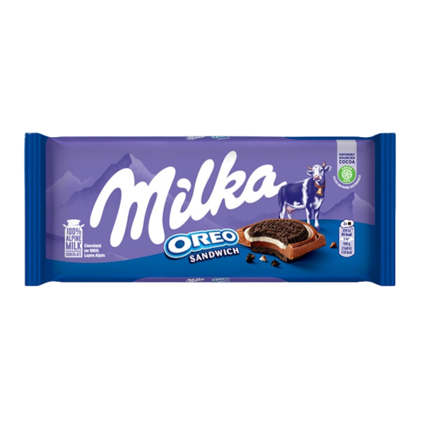 Chocolates Milka Oreo Sandwich NPM 92g 16