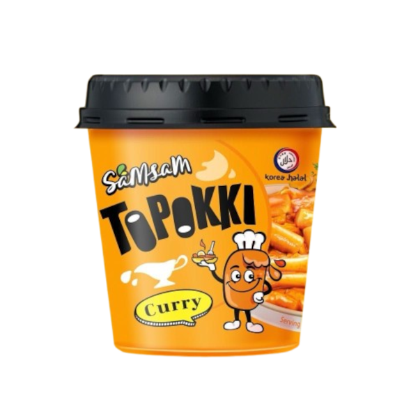 Snacks Topokki Korean Rice Cake Curry NPM 120g 6