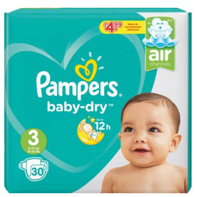 Baby Products Pampers Midi S3 PM 4.99 30s 4