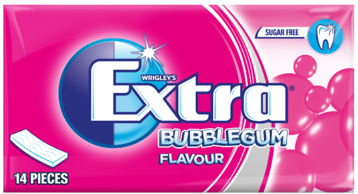 Chewing Gums Extra Bubblegum NPM 324g-27g-14s 12
