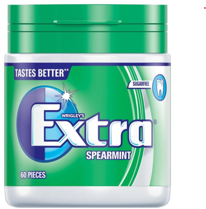 Chewing Gums Extra Spearmint Tubs NPM 60s 6