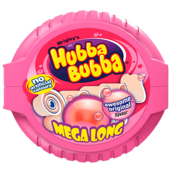 Chewing Gums Hubba Bubba Tape Fancy Fruit NPM 56g 180cm 12