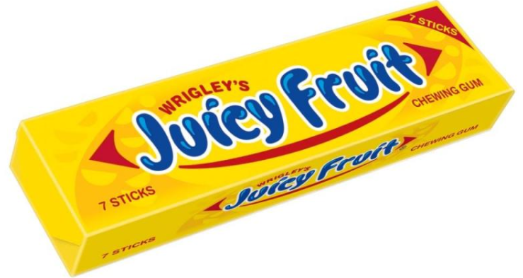Chewing Gums Juicy Fruit Wrigleys NPM 7s 14