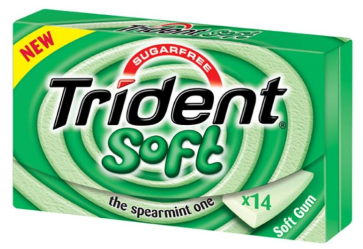 Chewing Gums Trident Spearmint NPM 14s 12