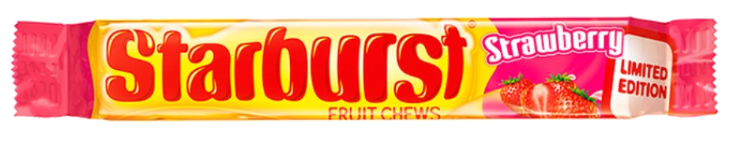 Chewy Dragees Starburst Strawberry Fruit Chews NPM 45g 24