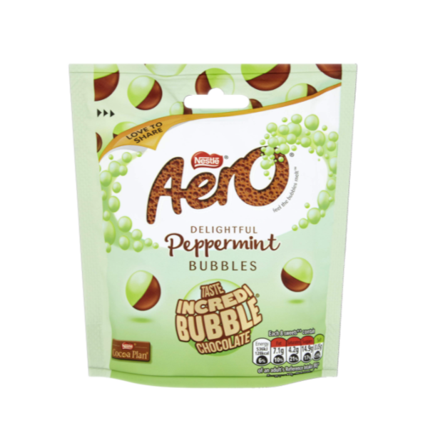 Chocolate Bags Aero Bubbles Peppermint Milk NPM 92g 8