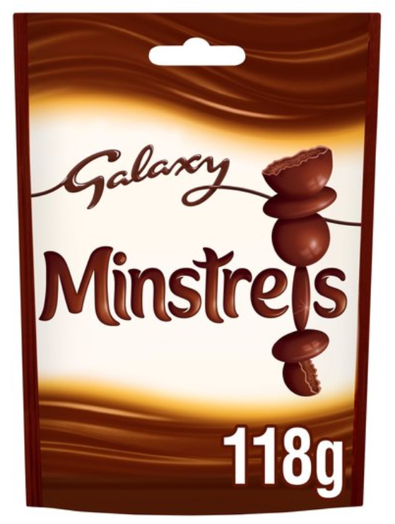 Chocolate Bags Galaxy Minstrels NPM 118g 15