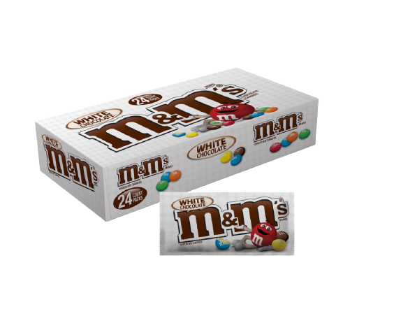 Chocolate Bags M&M White Chocolate NPM 42.5gm 24