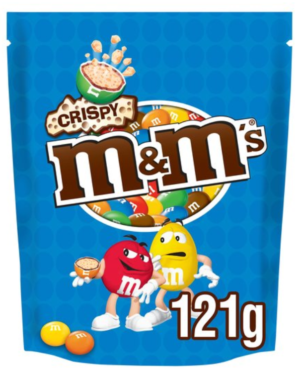 Chocolate Bags MandMs Crispy-Blue NPM 121g 12
