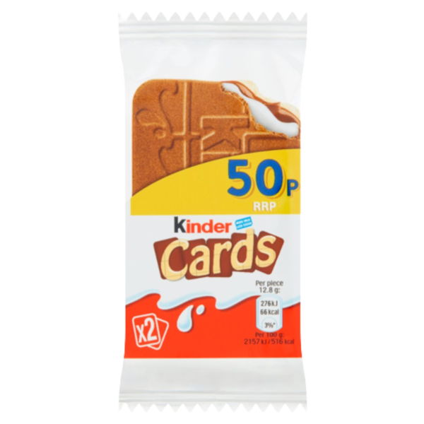 Chocolates Kinder Cards T2 PM 0.50 26g 30