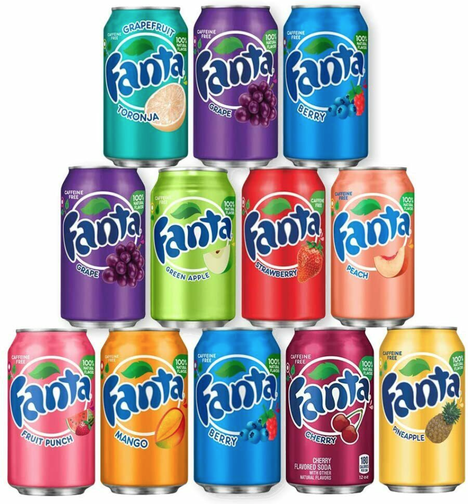 Drinks Fanta Mix Flavours NPM 355ml 12
