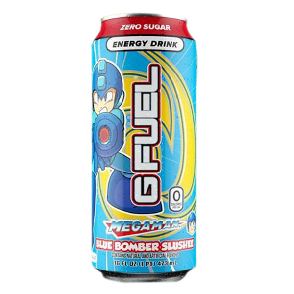 Drinks G Fuel Megaman (Blue Slushie) Energy RTD NPM 6oz 12