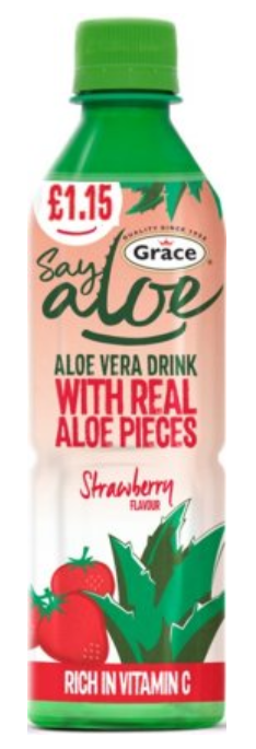 Drinks Grace Aloe Vera Strawberry PM 1.15 500ml 12