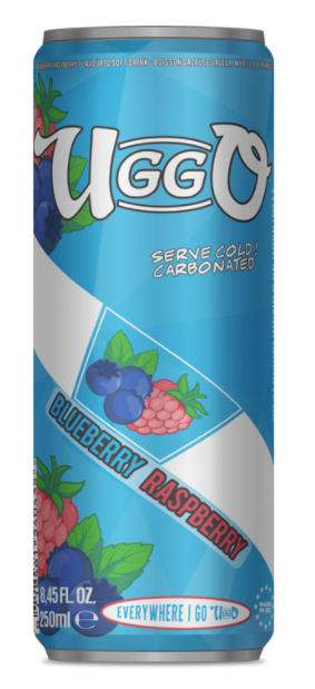 Drinks Uggo Blueberry Raspberry NPM 250ml 12