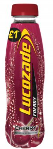 Energy Drinks Lucozade Cherry PM 1.00 380ml 24