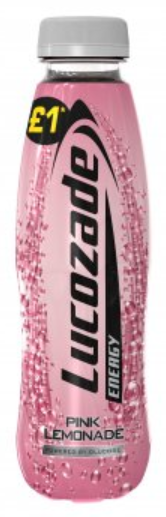 Energy Drinks Lucozade Energy Pink Lemonade PM 1.00 380ml 12