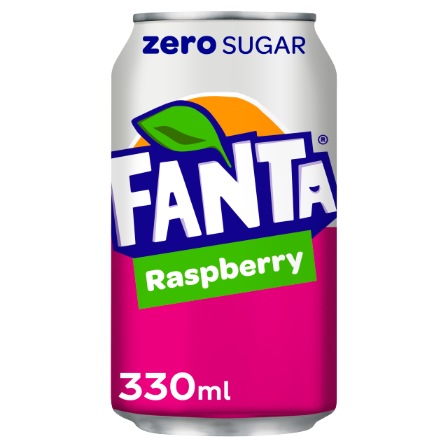 Fanta Zero Raspberry 330ml x 24 (Can)