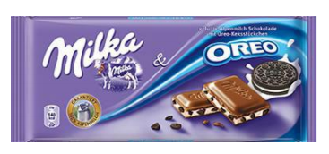Chocolates Milka Oreo Bar NPM 100g 20