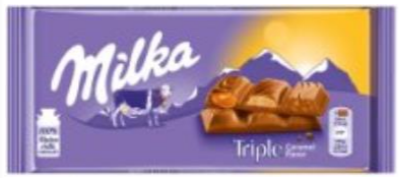 Chocolates Milka Triple Caramel NPM 90g 18
