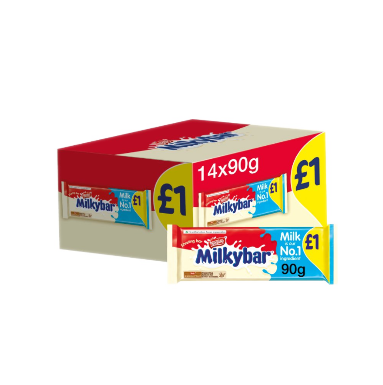 Chocolates Milkybar Block NPM 90gm 14