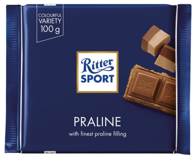 Chocolates Ritter Sport Praline NPM 100g 13