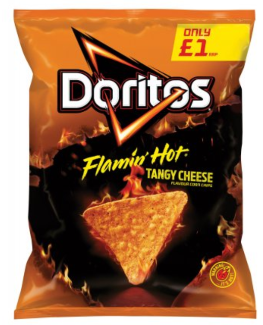 Crisps Doritos Flamin Hot Cheese PM 1.00 80g 15