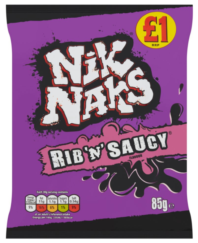 Crisps KP NiK Naks Nice N Spicy PM 1.00 95g 12