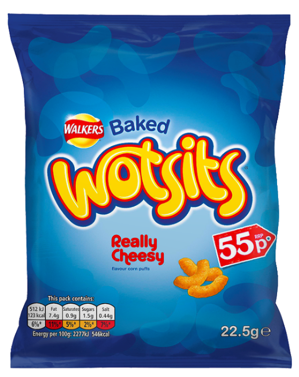 Crisps Walkers Wotsits Cheese PM 0.55 32g 32