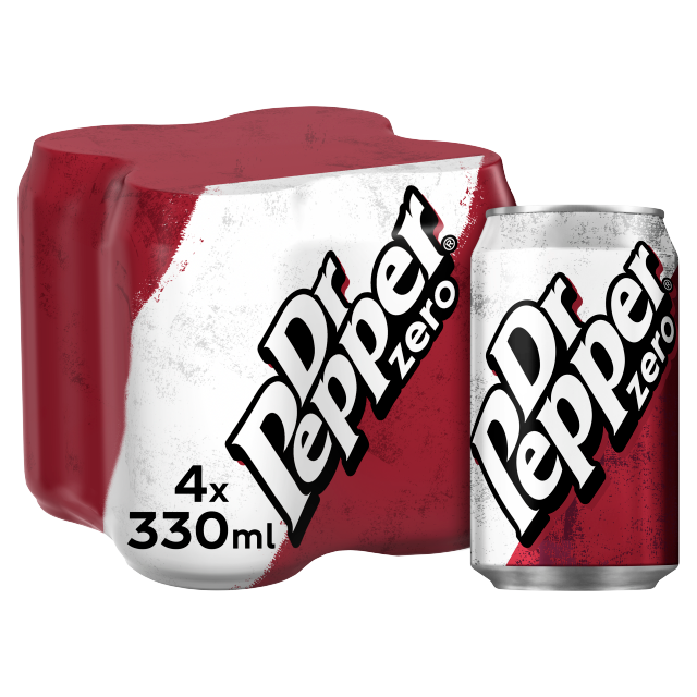 Dr Pepper ZERO 4 x 330ml 6x4pk (Can)