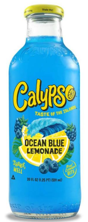 Drinks Calypso Ocean Blue Lemonade NPM 16oz 12